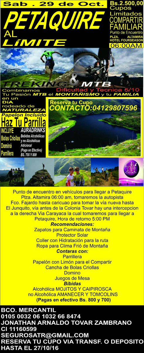Petaquire al límite este 29.10.