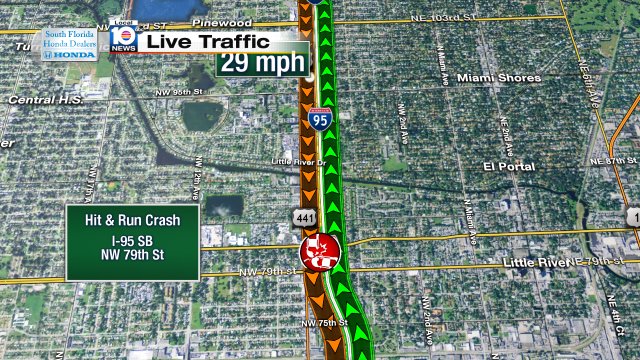 Crash on I-95 SB at NW 79th St #traffic https://t.co/Bvk4wvAvQI