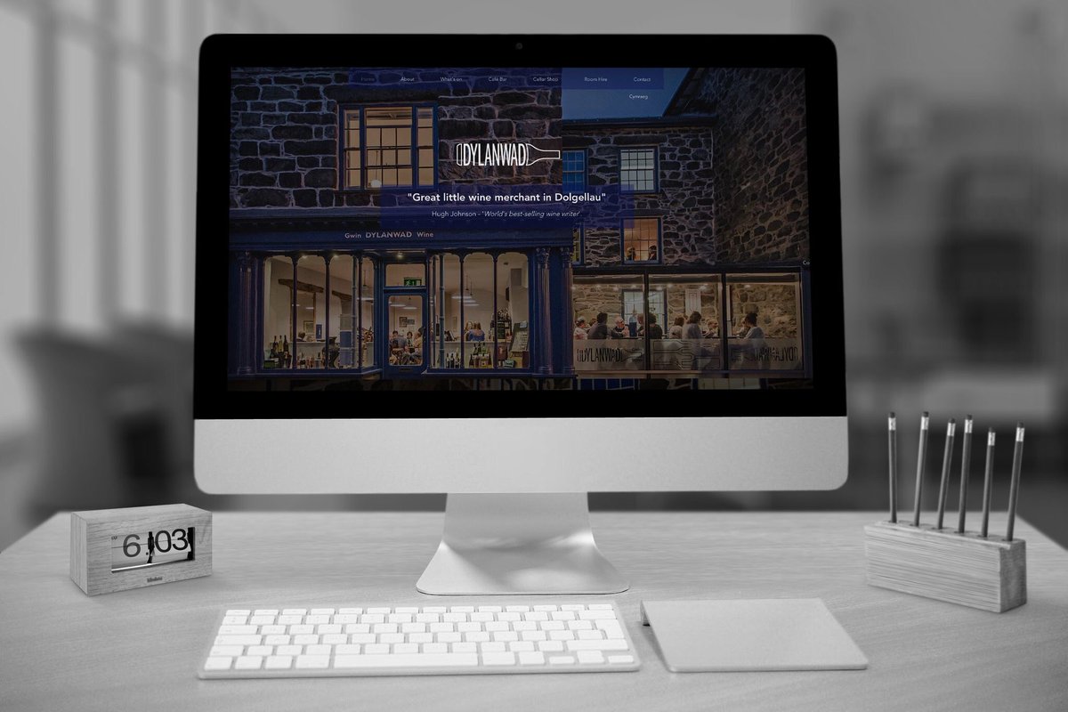 Launch of a new #website this week for @DylanwadWine 🍷fantastic clients and what a great place in #Dolgellau | dylanwad.com