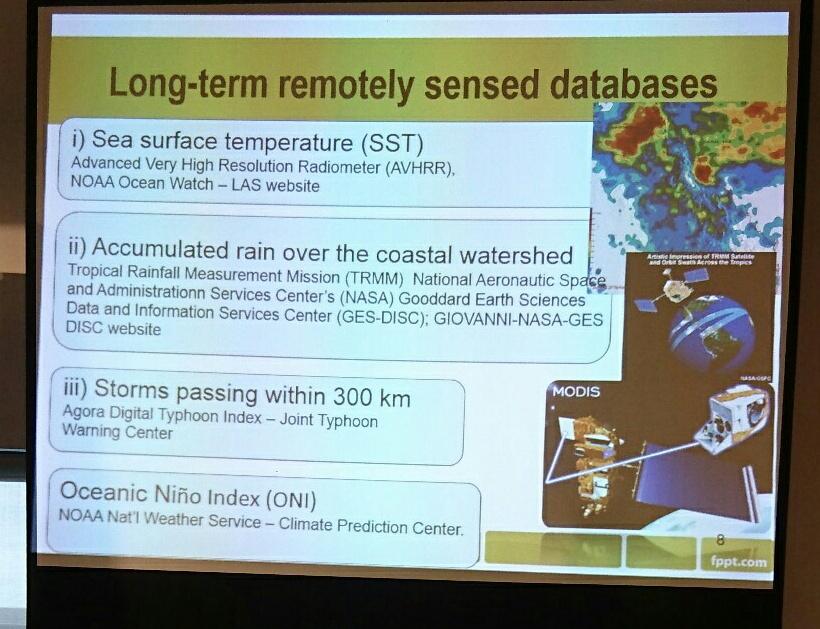 ResearchLina's tweet photo. #Enhalus acoroides and #coastal #sediment patterns talk by Mary Venecia #seagrass #ISBW12 https://t.co/oll6lQD6WW