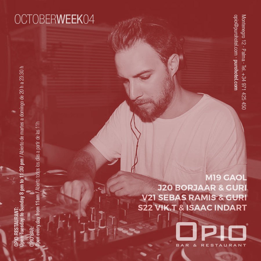 PurohotelPalma's tweet photo. Today we start our DJs calendar. During these days, enjoy the best music in Palma at OPIO Bar & Restaurant. #PuroMusic #Purolive https://t.co/u9cMVeg21A