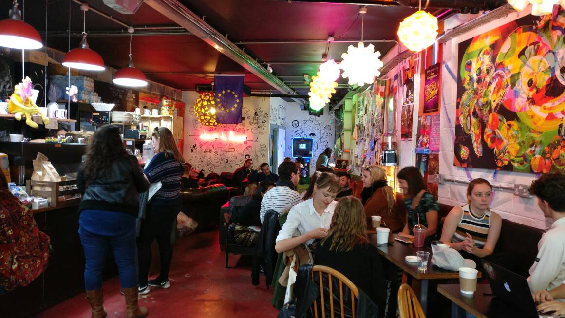 NomadicLounge's tweet photo. Always time for a #coffee at Fuckoffee London, United Kingdom
#coffeetime #drinkingcoffee #coolplace #drinks https://t.co/jRcc7qplXD