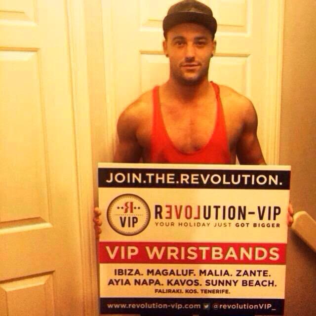 Dan #GeordieShore Knows the drill! Get your VIP Wristbands before you come on holiday and save hundreds! Revolution-vip.com