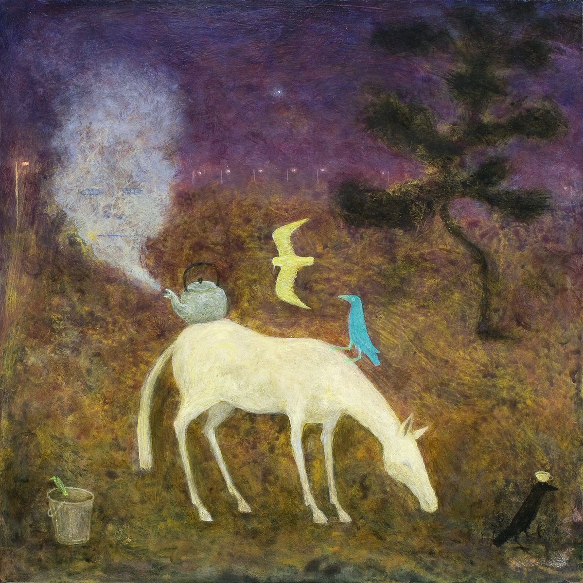 Alasdair Wallace
Haunted Kettle
acrylic on board
13.5 x 13.25 in
#rebeccahossackart