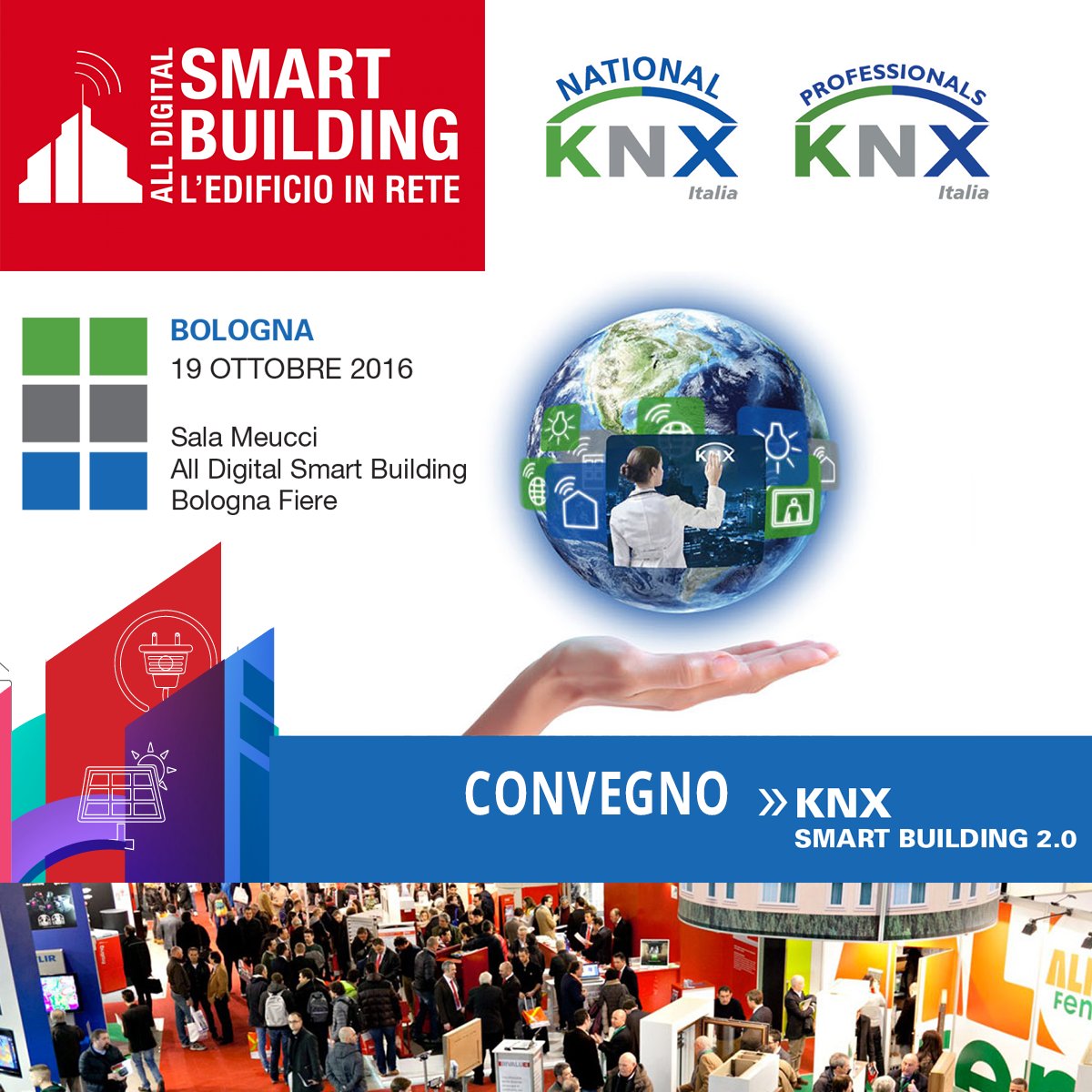 Domoticalabs's tweet photo. Alle 14 a Smart Building (Bologna Fiere, pad 33) inizia il convegno "KNX: smart building", organizzato da @KNXItalia https://t.co/oTiMnr5EwR https://t.co/KDYxXuZyvn