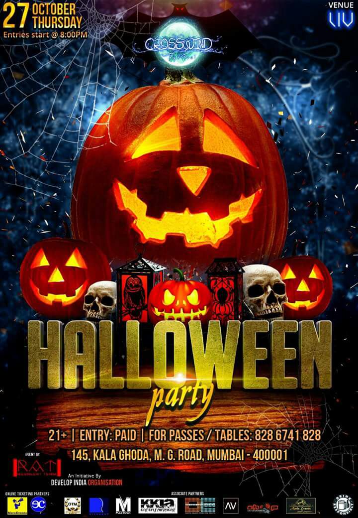 CrosswindFest's tweet photo. Get ur Props ready!! @CrosswindFest is back with its Dark Night, #CrosswindHalloweenNight on 27th October'16 @ LIV! https://t.co/mO5GBANy33