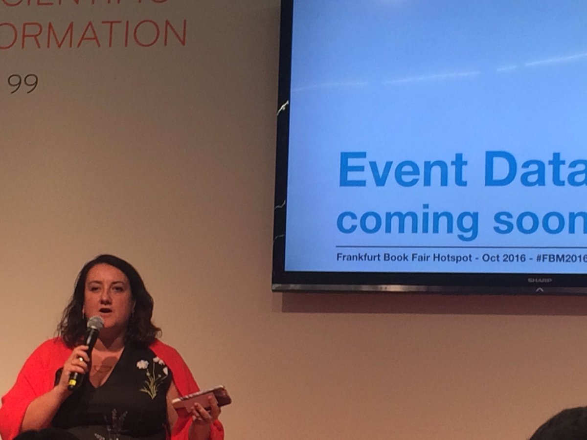 alicejmeadows's tweet image. The @CrossrefOrg team now talking about their new Event Data service at @Book_Fair #persistentidentifiers