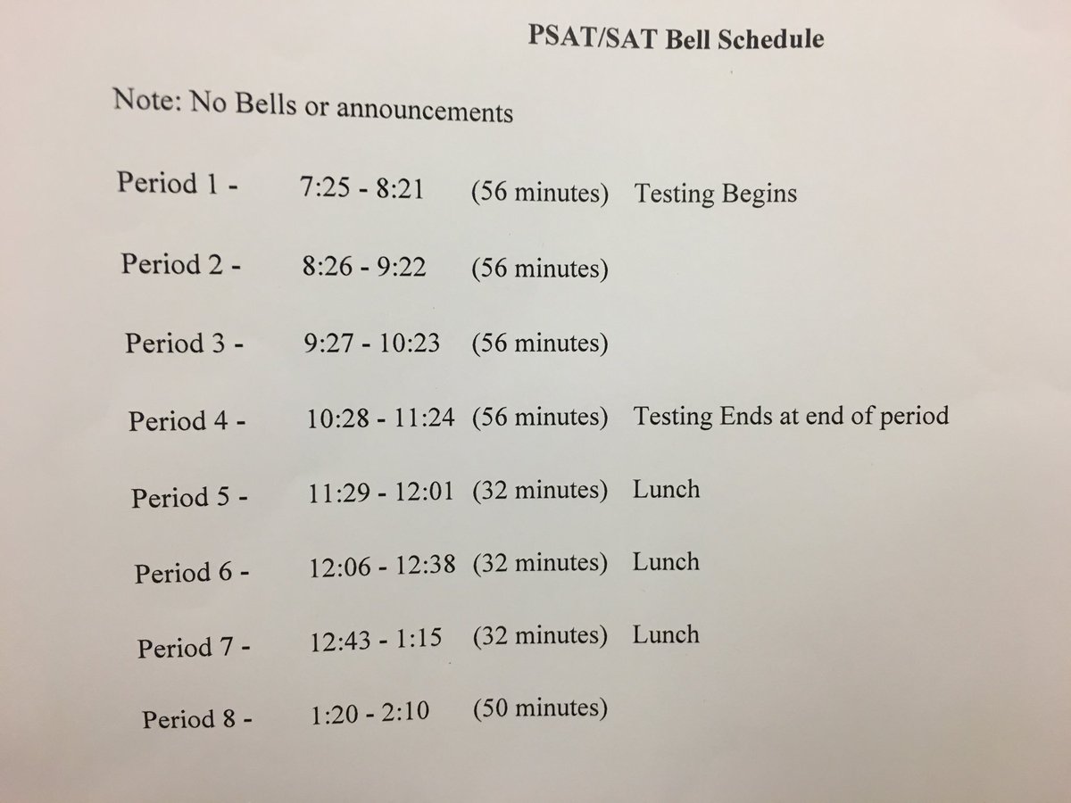 sachems_store's tweet photo. For all of you not taking the PSAT's: https://t.co/anrS6MQprc