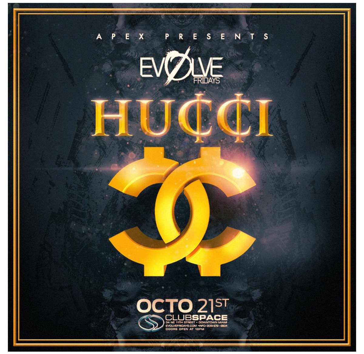 clubspaceguru's tweet photo. This Fri @clubspacemiami #HUCCI tix limited grab'm at https://t.co/qGbDeAGFs9 promocode:ROMMEL #REDUCEDTIX #EvolveFridays #SpaceFridays #edm https://t.co/tZDNmHCHlX