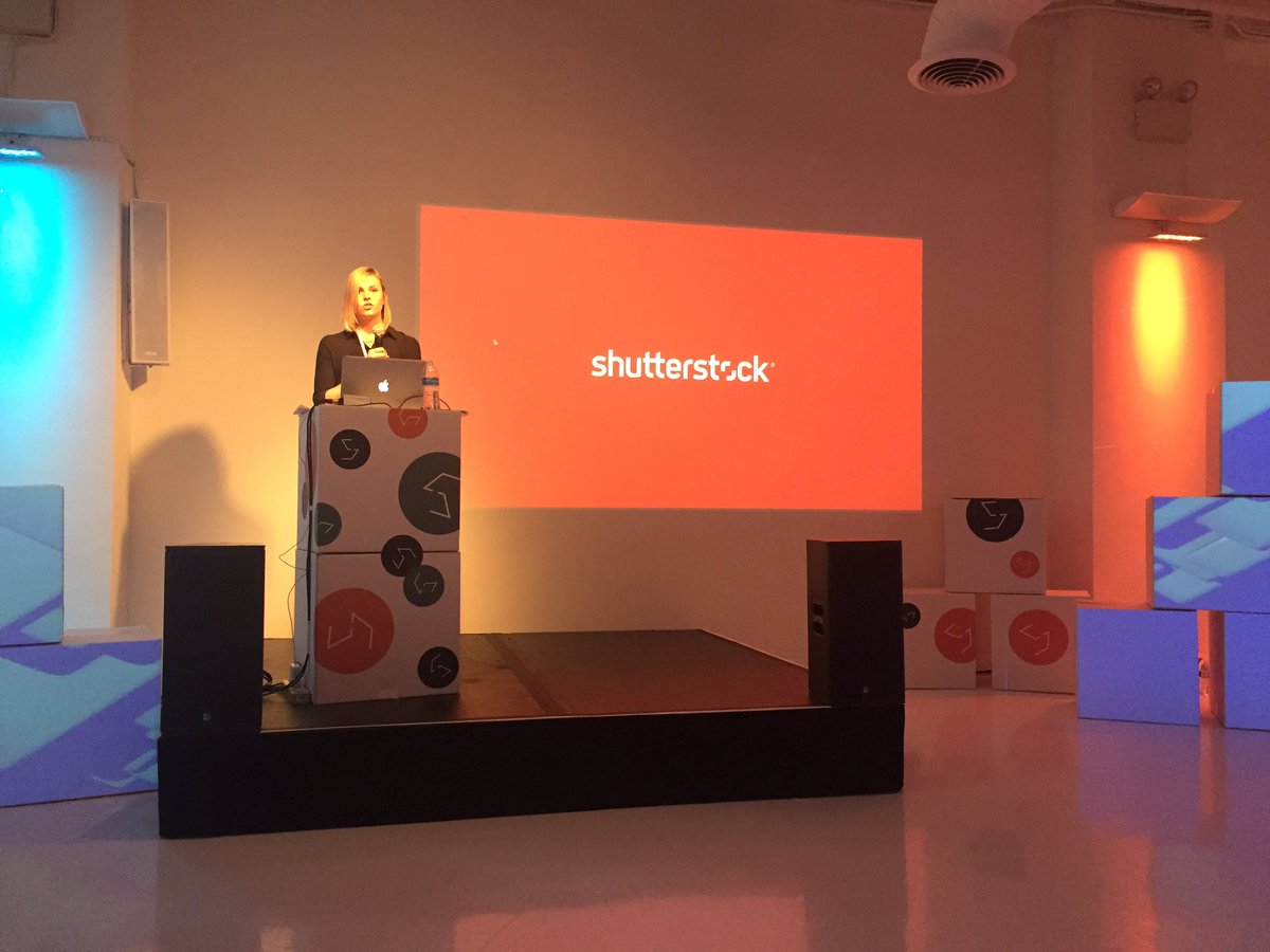 Krystina02's tweet image. Principal designer for @Shutterstock first to take the stage at #uncubed talking about designing for the unknown needs of a new audience
