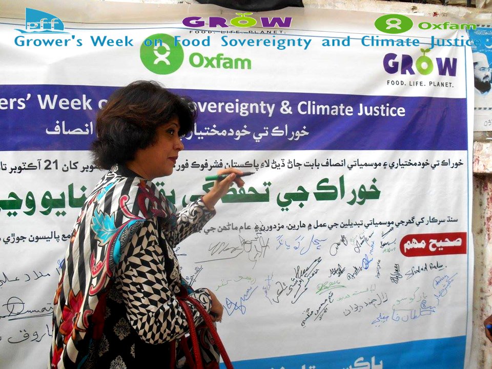 PFFinfo's tweet photo. Grower's Week on Food Sovereignty &amp; Climate Justice,  Signatures Campaign, held at Opposite Press Club Hyderabad. https://t.co/oFLsLEe2f6