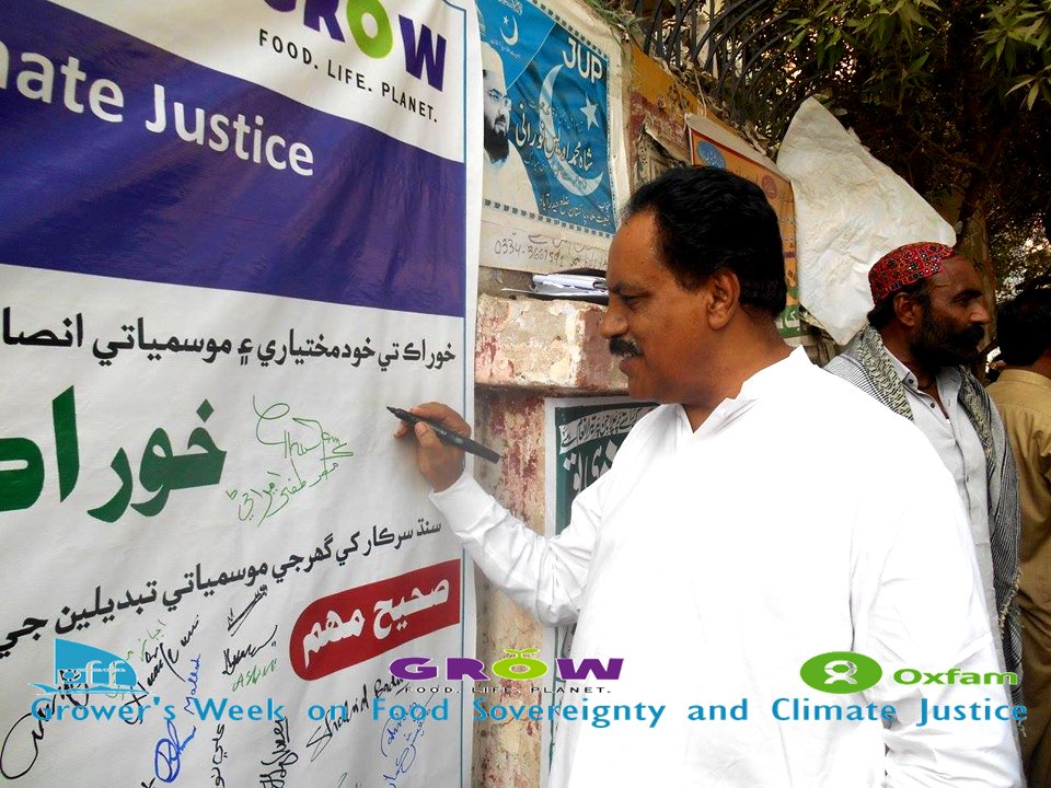 PFFinfo's tweet photo. Grower's Week on Food Sovereignty &amp; Climate Justice,  Signatures Campaign, held at Opposite Press Club Hyderabad. https://t.co/L9S4Wq1eSf