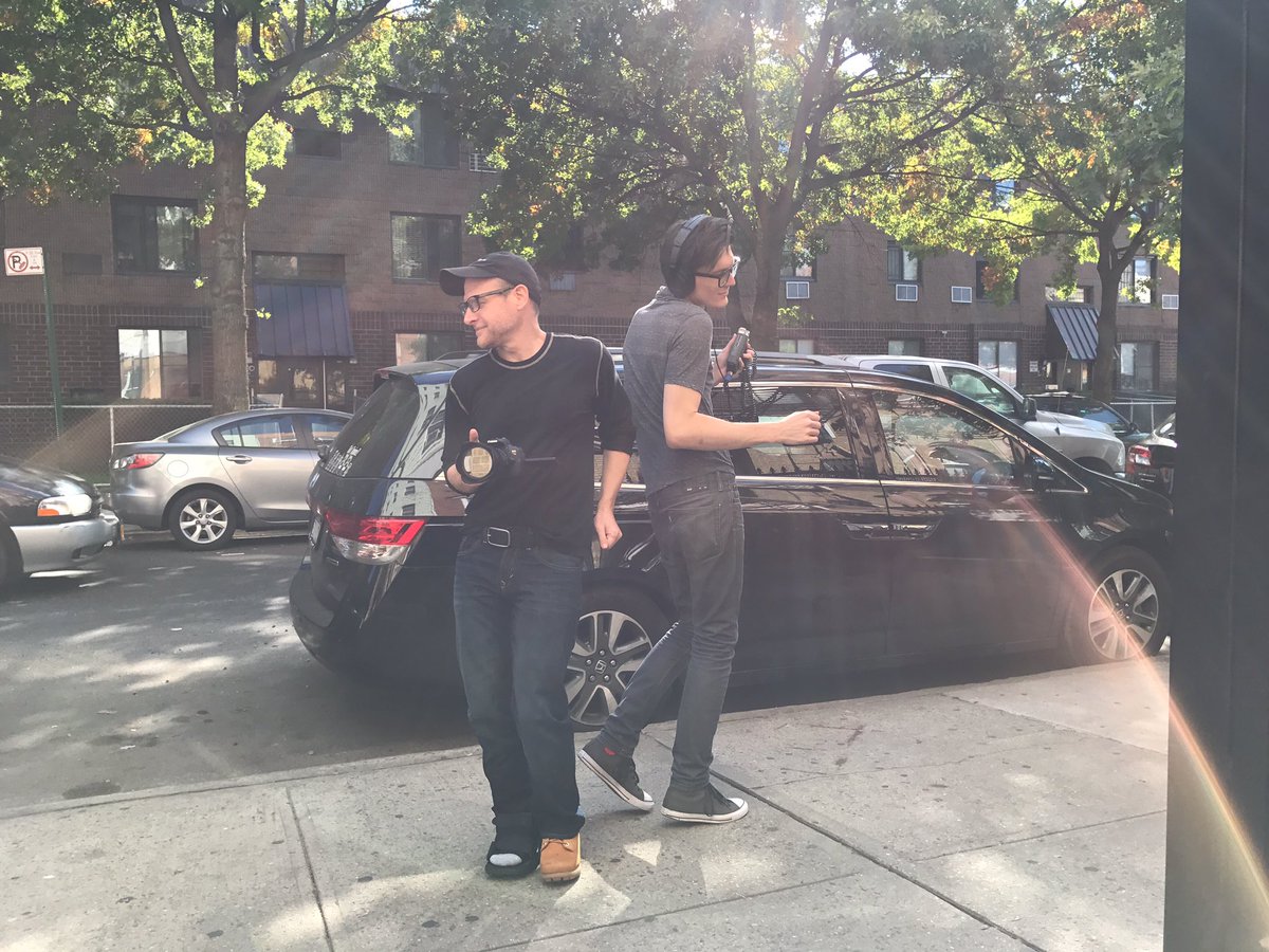 ThatThingFromB4's tweet photo. When you're filming season 2 outside and the passing cars provide the dance party.... with @cxgerson @creasetoefurr #stillfilming #moresoon https://t.co/yOZH8hIHLw