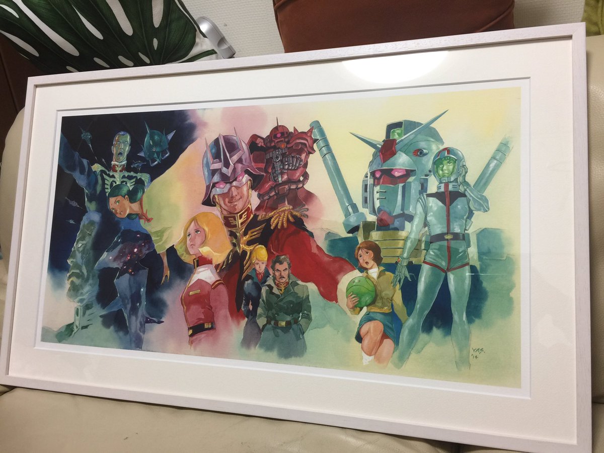 機動戦士ガンダム THE ORIGIN展」限定 安彦良和先生のイラスト複製原画