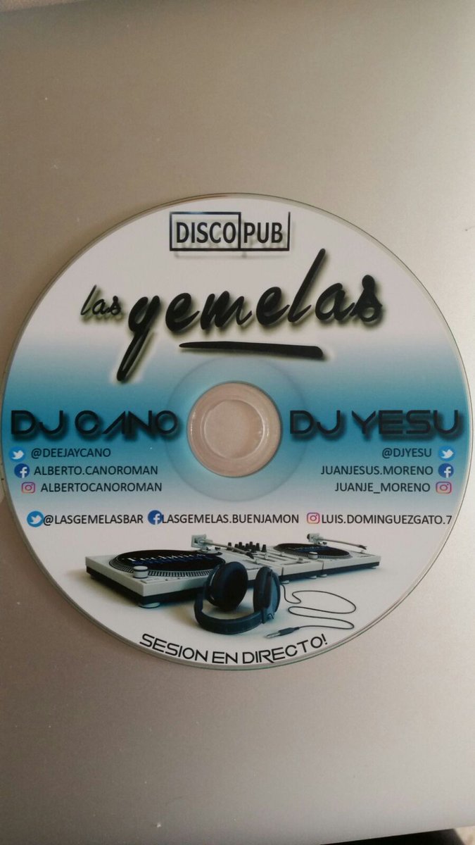 DeejayCano's tweet photo. CD de regalito que se repartirá la semana que venga en las Transfronterizas en @LasGemelasBar ¿Te vas a quedar sin el tuyo? @Djyesu https://t.co/hZPvWcEHSg