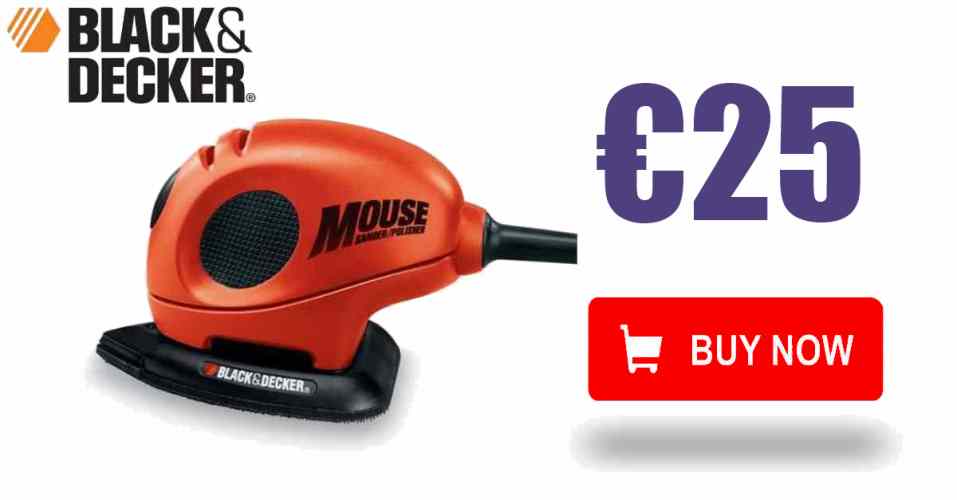 HoeysDIY's tweet photo. Unbeatable Value - @blackanddecker Mouse Sander only €25.00 BUY NOW https://t.co/fAkXglFI3B #louthchat #DealoftheDay #MouseSander https://t.co/rCML9ELYCK