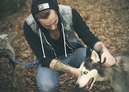 InkedMate's tweet photo. #Tattoo is my best friend #FriendshipIn5Words #WednesdayWisdom #dogs https://t.co/14EZXQvDUe