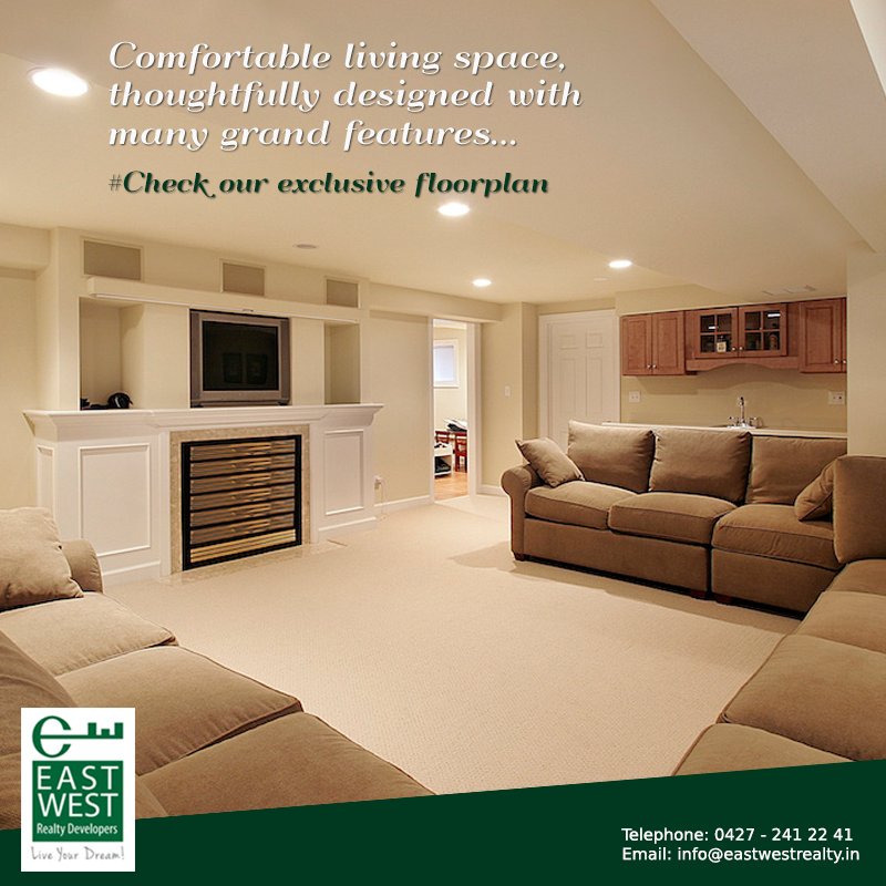 Comfortable living space, thoughtfully designed with many grand features…Check our exclusive #floorplan 
eastwestrealty.in/balram-enclave…