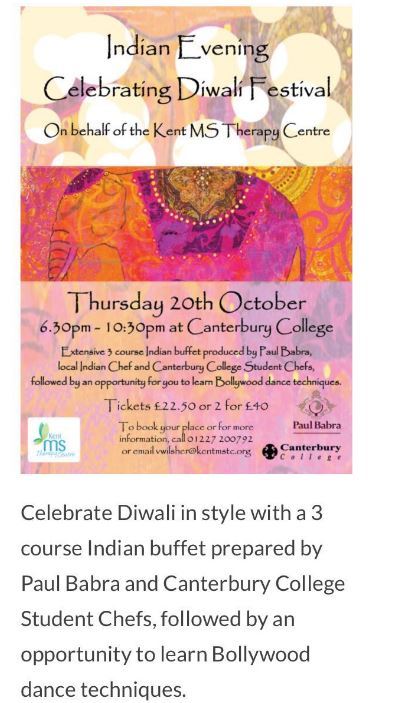 Diwali celebrations with <a href="/PaulBabra/">Paul Babra</a> and College Student Chefs tomorrow! Book your 3 course Indian buffet. Enquire 01227 811114 @KentMSTC