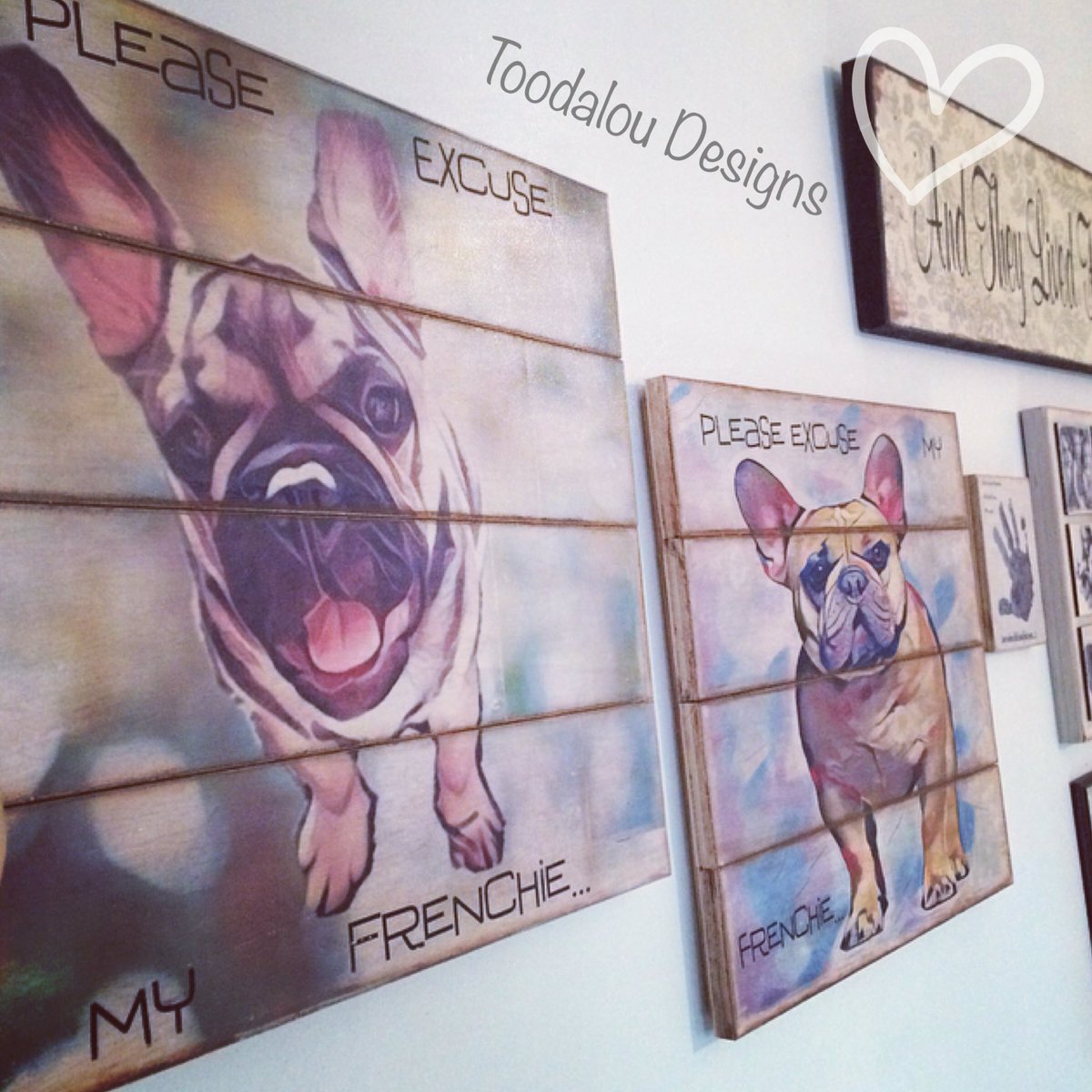 Frenchie fever 💙🐶 #frenchbulldogs #frenchies #frenchiefever #toodaloudesigns #handmade #frenchiesoftwitter #petlovers