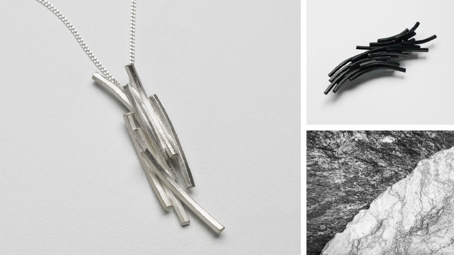 aosdanaiona's tweet photo. #Staffa inspired necklace and brooch by designer @beth_legg, exclusive to Aosdàna. https://t.co/3zJ7WqgbRW https://t.co/g5st6Mf73F