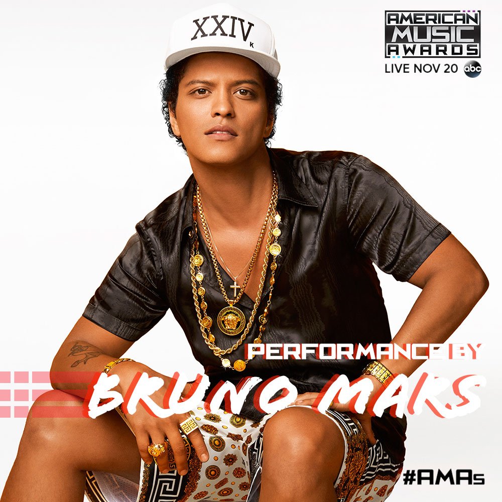 GMA's tweet photo. Big news from @AMAs: @BrunoMars is going to OPEN the #AMAs, 11/20 on @ABC! https://t.co/gima0HYQJd https://t.co/zc3jZYNUzj
