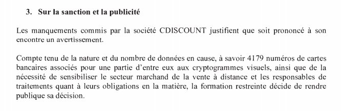 Cdiscount sanctionné par la Cnil