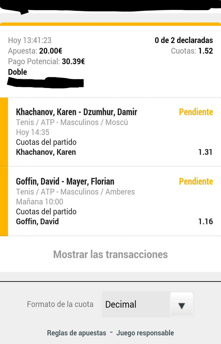 cuspicks's tweet image. Combinada para hoy #atp #moscu y #amberes @karenkhachanov y @David__Goffin @1,52