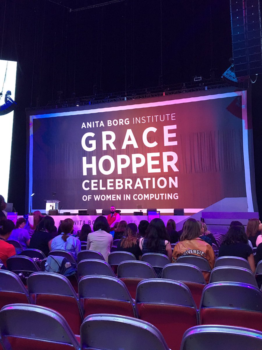 EmilyFreise's tweet photo. So excited to be at #GHC16 Special thanks to @craignewmark for making this all possible! @cwruacm #CWRUatGHC https://t.co/BYJNeCNaI6