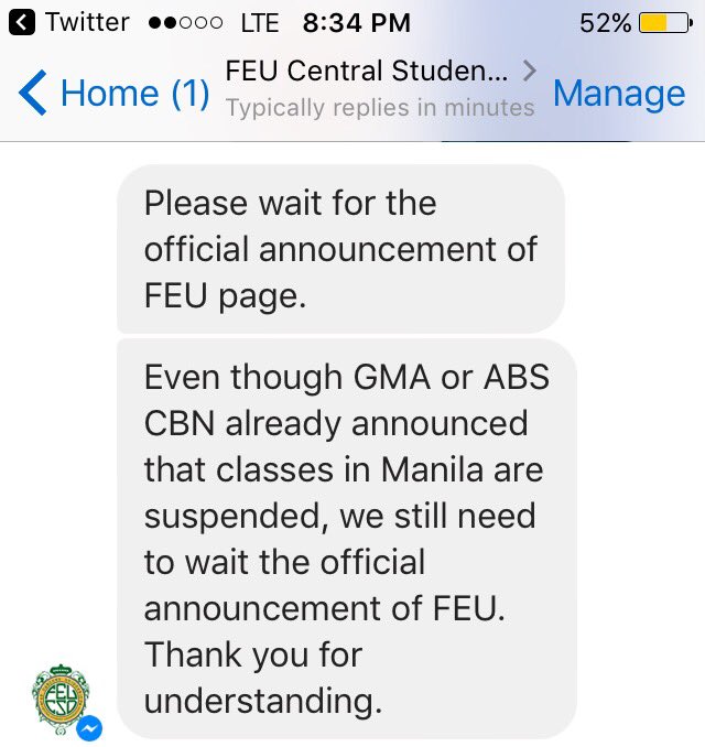 aynakopinas's tweet photo. Guys official statement from @FEU_CSO. The only legit and valid announcement will only be coming from @FarEasternU. Please be guided.#PrayPH https://t.co/X7z4K3ApPa