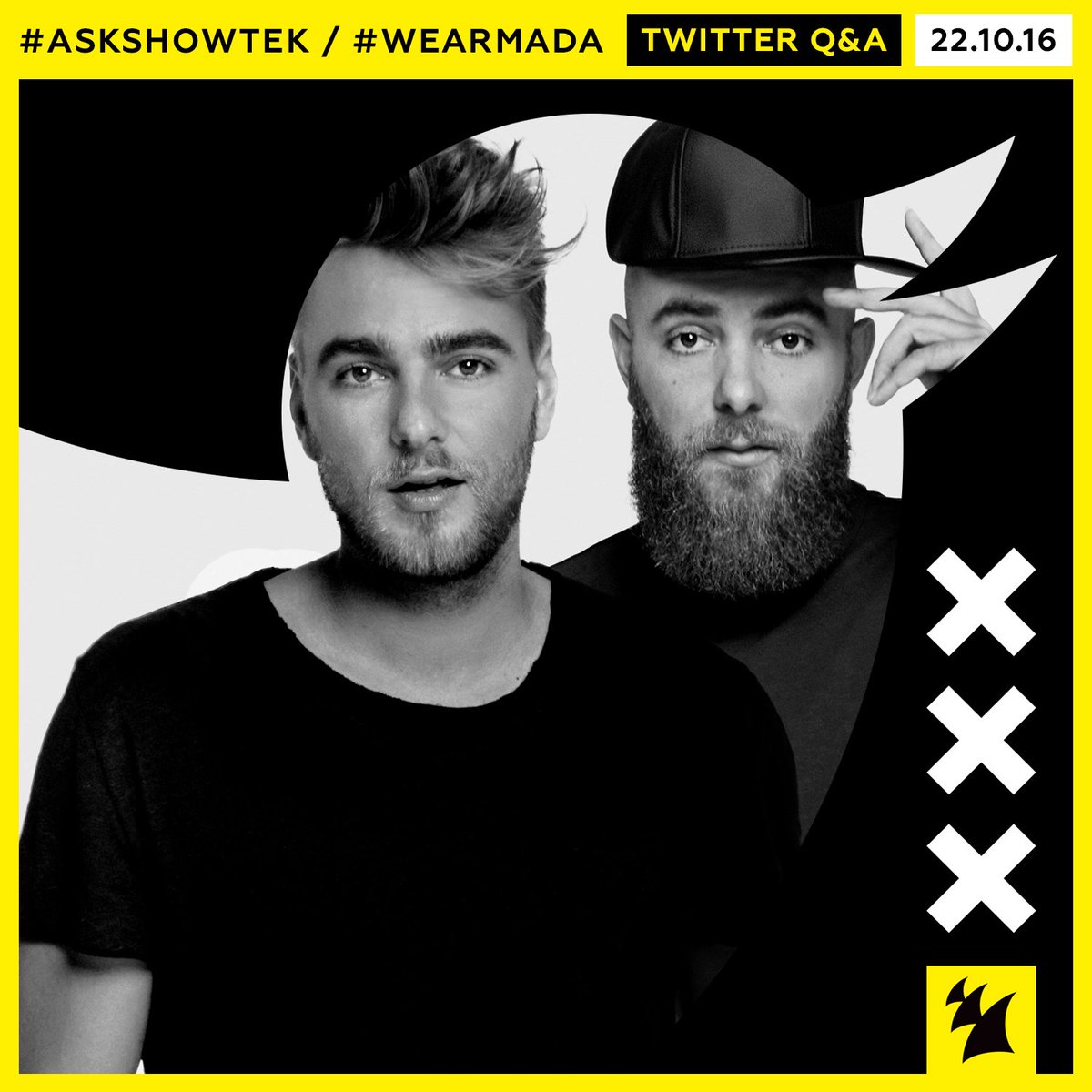 We’ll be taking over the @Armada Twitter! Ask us anything! #AskShowtek #WeArmada https://t.co/yWav1Xme5H