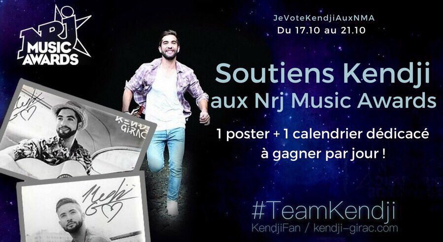 KendjiGiracSite's tweet photo. Un p'tit coucou de La Réunion où on oublie pas de voter &amp; Tentez de gagner votre poster dédicacé + calendrier 2017 👉 https://t.co/JsKXx0CohV https://t.co/A4uIXWJ1Cb