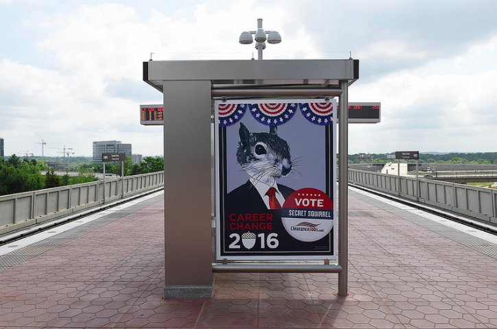 ClearanceJobs's tweet photo. If you haven't heard yet, #SecretSquirrel is running for office!
Ask yourself, how will your vote impact your career?
#SecretSquirrel2016 https://t.co/oQHUDGzY7x