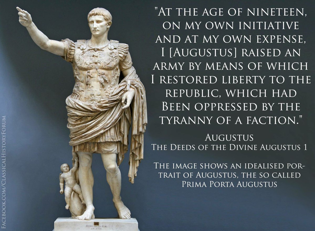 romanhistory1's tweet photo. Augustus at the age of 19 https://t.co/rLRuLu3tLp