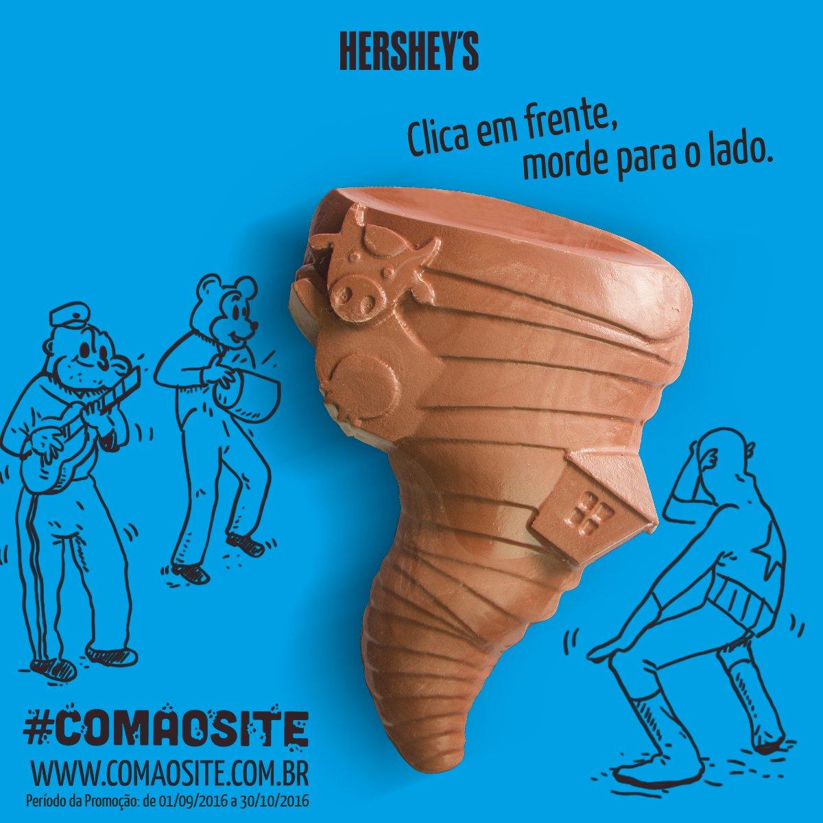 HersheysBR's tweet photo. Não temos um muro de chocolate, mas temos um furacão. E R$ 300 por dia e R$ 100 mil no final da promoção. https://t.co/v0aJbGkXUp #comaosite https://t.co/KTt46t7XKN