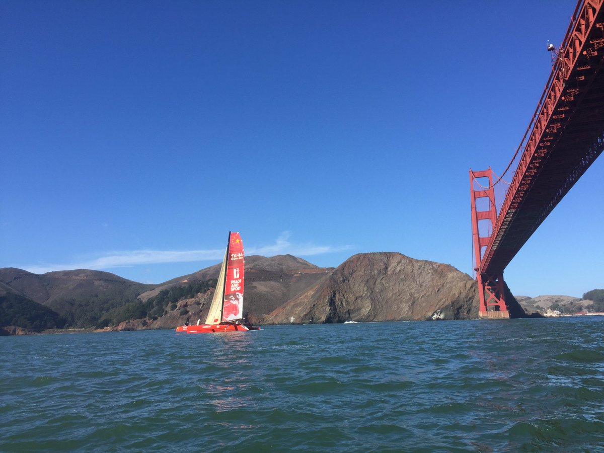 14:24:11 PDT (22:24:11 GMT) start solo nonstop trans-Pacific world record attempt