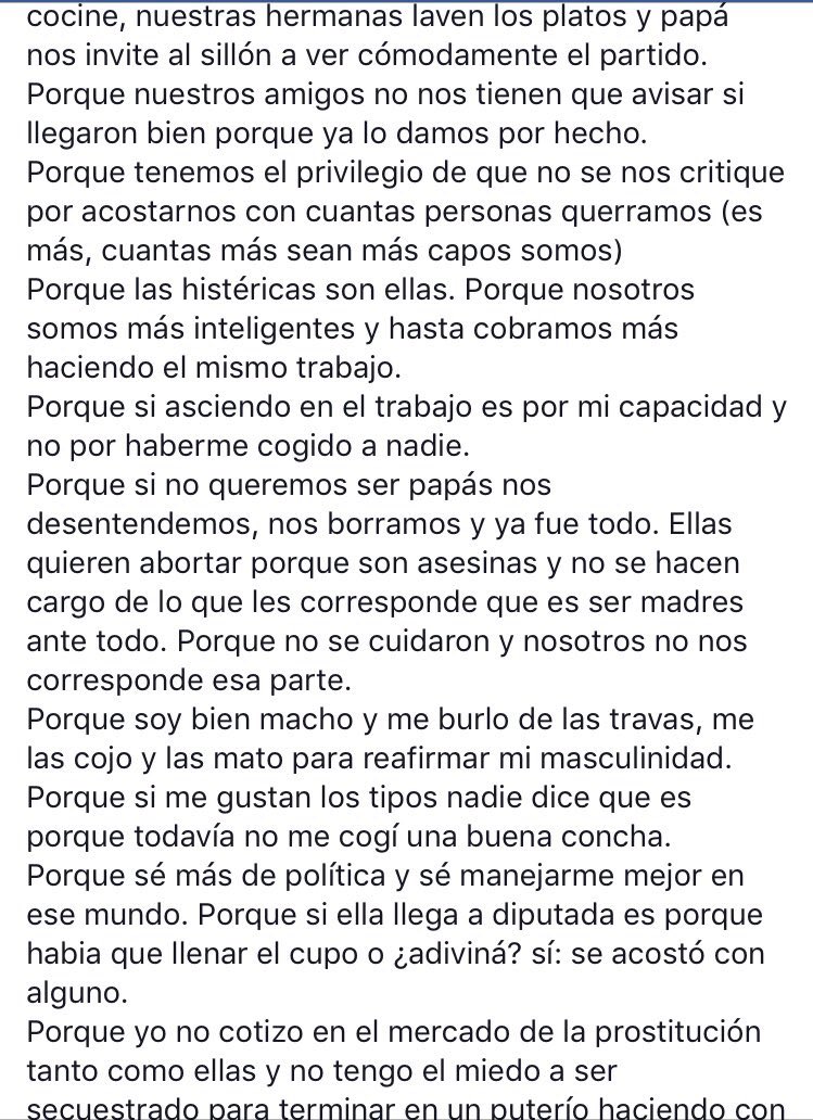 LuciaBachetti's tweet image. Este pibe entendió todo. No hay #NiUnoMenos, no hay uno muerto cada 30 hs en mano de una mujer, ni un sistema creado para su humillación.