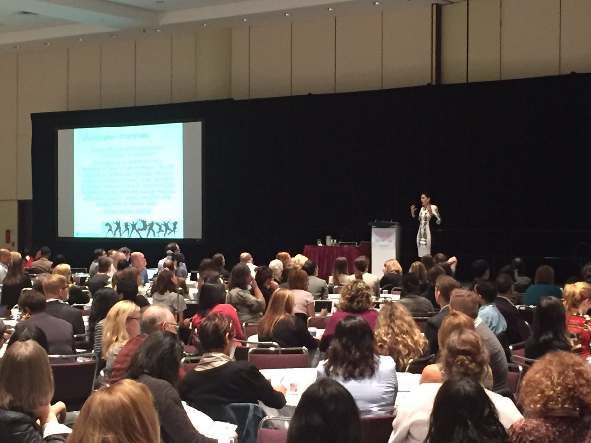 OntarioHealthOH's tweet photo. At #QIPSF2016 @helenbevan speaks about the role of health leaders as "choreographers of complexity" https://t.co/XoLsFhxXYr