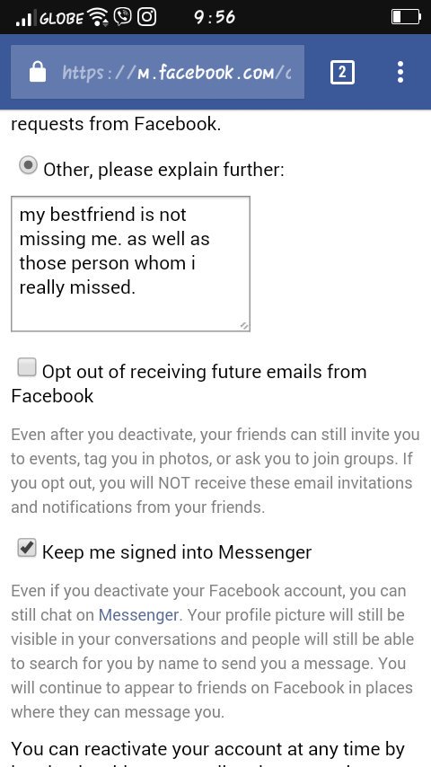 PauIwa's tweet image. Goodbye muna Facebook accounts. 
#hibernatemode