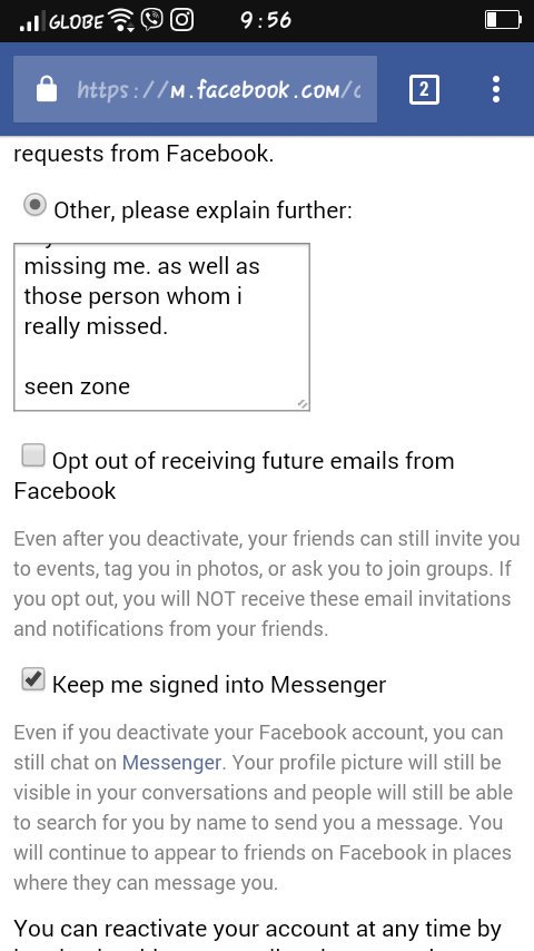 PauIwa's tweet image. Goodbye muna Facebook accounts. 
#hibernatemode