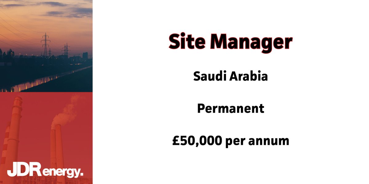 JDRossEnergy's tweet photo. We're looking for a Site Manager for an #ISCCP in Saudi Arabia. Apply at https://t.co/CQcW05e89w #solarjobs https://t.co/LcBLu66tlP