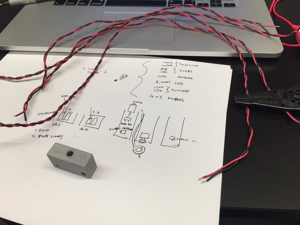 FlySorter's tweet image. Starting the morning with some cable harness building. #FlyRobot