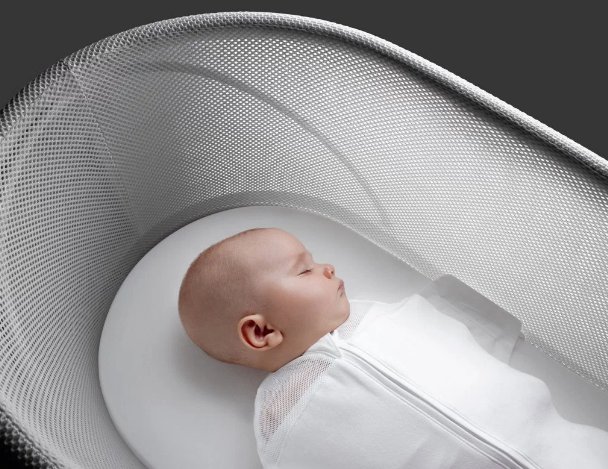TechCrunch's tweet photo. Finally, a robot crib from Yves Behar https://t.co/VrgHXygwaY https://t.co/aFQZKnZVHl