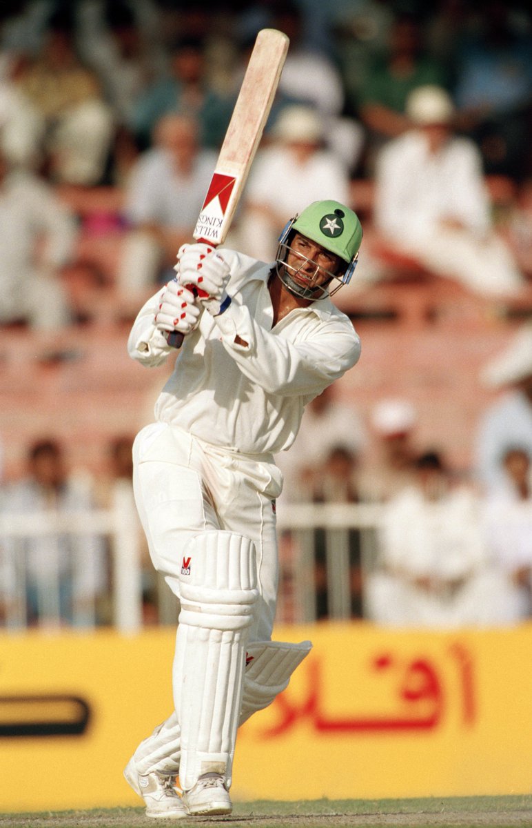 ICC's tweet photo. #OnThisDay in 1996, @wasimakramlive scored 257* against Zimbabwe; featuring a record 12 sixes, it is the highest ever Test score by a no.8 https://t.co/V4gUmdxvh0