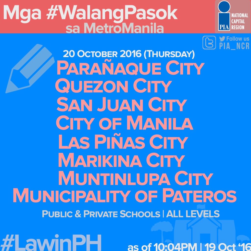 PSBAQC31STSC's tweet photo. TO AVOID CONFUSIONS.
PLEASE BE INFORMED.

(via)
PIA_NCR ' https://t.co/6YCczI5DuV