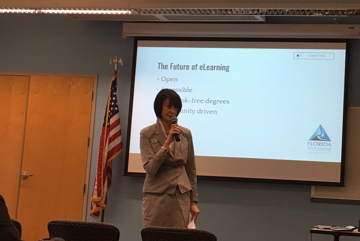 DrLepervanche's tweet image. The future of eLearning is today at @FSCJ_Official Online. Innovative learning experiences for #deviceorientedlearning #learningonlinelab