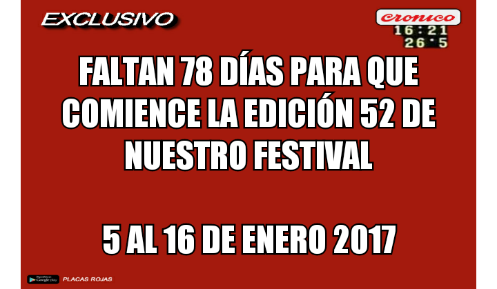 FestivalJM's tweet photo. #Edición52 #FestivalJM2017 Ya falta menos. Enero, cada vez más cerca. https://t.co/AEDXGwAWRR