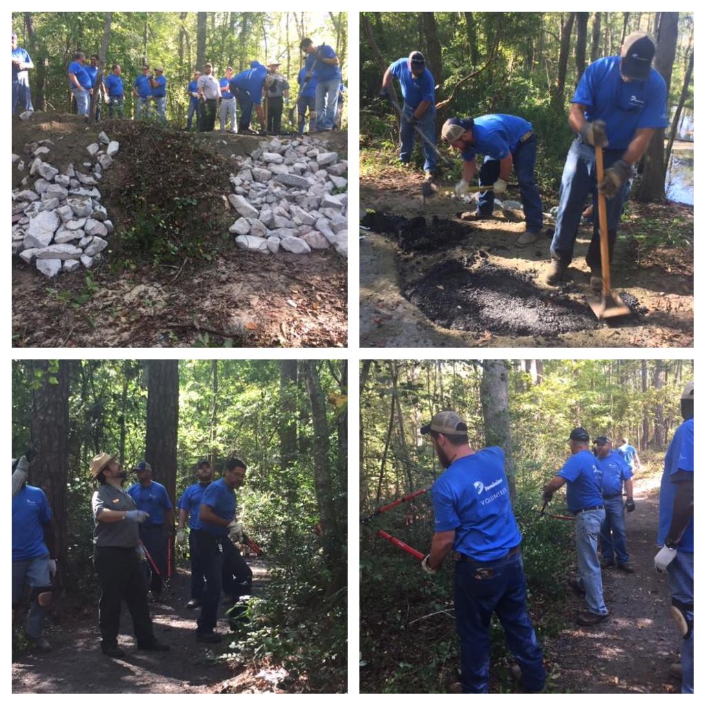 A group of Dominion volunteers recently helped Sesqui State Park staff repair trails and trim trees.  #EnergizingOurCommunities