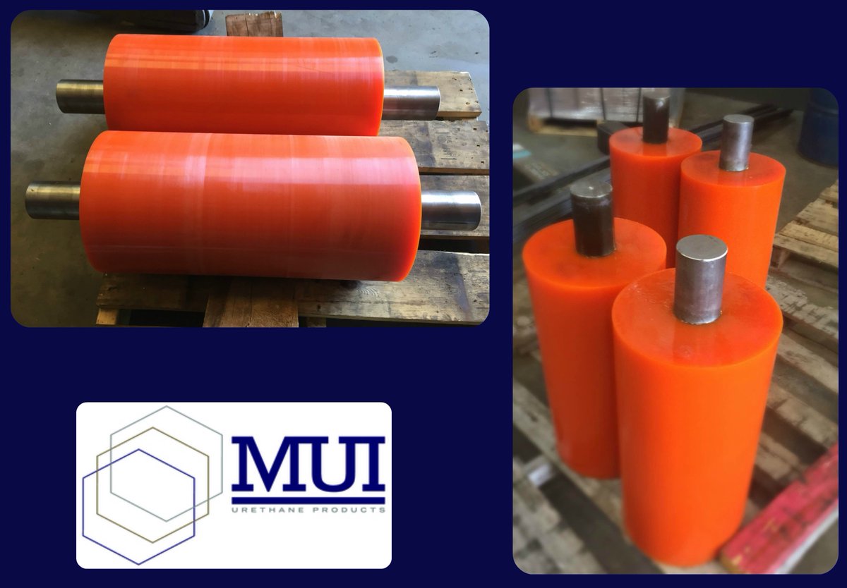 MUIUrethane's tweet image. Need #rollers for new equipment or replacement rollers, MUI manufactures #urethane idler rollers to any size and thickness you require