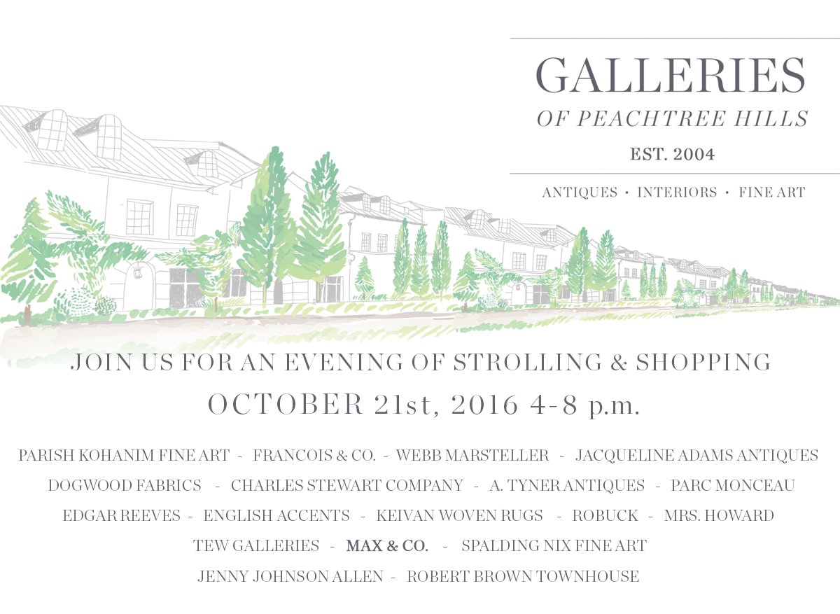 shopmrshoward's tweet image. Are you in Atlanta? If so, make sure to attend the "Fall Stroll" an evening of strolling &amp;amp; shopping #Atlanta #design #shoplocal